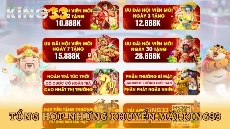 Kho tàng khuyến mãi King33 hấp dẫn