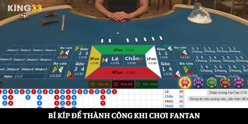 Bí kíp để thành công khi chơi Fantan