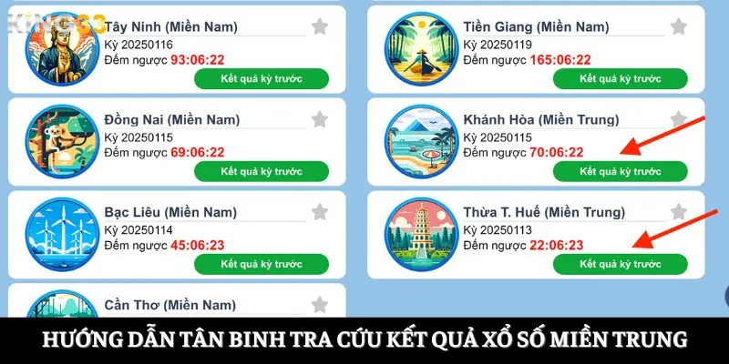 Hướng dẫn tân binh tra cứu kết quả xổ số miền Trung